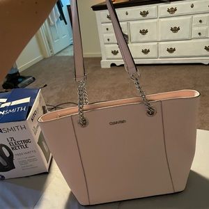 Powder pink Calvin Klein purse
